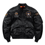 Bomber Jacket Men's Air Force MA 1 Military Baseball Jacket Coat Thick Cargo Jacket Clothing MartLion Thick black 2 M 50-62.5kg 