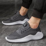  Outdoor Sport Running Shoes Men's Breathable Gym Training Sneakers Lace Up Lightweight Walking Mart Lion - Mart Lion