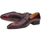 Men's Loafer Purely Handmade Genuine Cow Leather Shoes Sapato Social Formal Wedding MartLion   