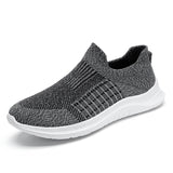 Spring Autumn Men's Socks Shoes Casual Breathable Sports Outdoor Hiking Vulcanized Sneakers MartLion GRAY 39 