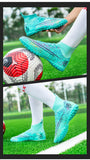  Men's Soccer Shoes Professional Football Boots FG TF Soccer Cleats Kids High Ankle Grass Soccer Boots MartLion - Mart Lion