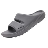 Women Flat Sandals Slippers Outdoor Non-slip House Slippers Unisex Beach Slides Orthopedic Breath Soft MartLion Grey 42 CHINA