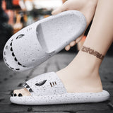 Breathable Men's Slippers Summer Outdoor Slides Massage Flip Flops Non-slip Flat Beach Sandals Shark Sneakers Shoes Mart Lion   