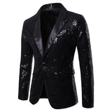 Spring and Autumn Men's Wear Large Casual Dance Sequins Suit Suit Jacket blazers MartLion   