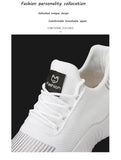 Men's Breathable Mesh Sneakers White Gym Casual Lightweight Walking Couple Footwear MartLion   