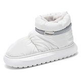 Lightweight Casual Women's Shoes Non-slip Home Indoor Cotton Winter Warm Walking Snow Boots MartLion WHITE 36-37 