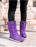 Winter thick women's snow boots Warm Plush Mid-calf Boots Non slip Waterproof Platform Snow Boot Casual Female White shoes MartLion