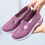 Women's Summer Footwear Cotton Platform Shoes Breathable Slip On Loafers Elegant Ballet Flats Tennis Boat MartLion   