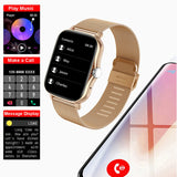 Watches Straps Smart Watch Women Men's Smartwatch Square Dial Call BT Music Smartclock For Android IOS Fitness Tracker Trosmart Brand MartLion - Mart Lion