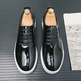 Men's Natural Leather Sneakers for Men's Slip on Shoes Men MartLion   