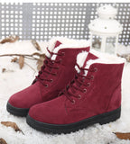 Women Boots Warm Fur Ankle Boots For Women Winter Shoes With Snow Boots Winter Botas MartLion   