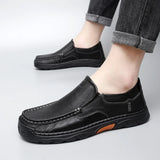 Men Leather Shoe Natural Leather Shoes for Men Sneakers Male Loafers MartLion   