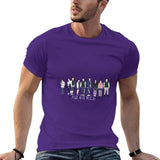 T-Shirt sweat shirts short kawaii clothes for men's MartLion Purple 5XL 