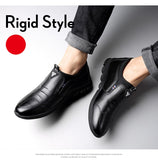 Leather Shoes Men's Spring Casual Soft-Soled Non-Slip Breathable All-Match Footwear Loafers Zapatos Mart Lion   