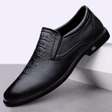 Cow Leather Dress Shoes Men's Loafers Super Soft Moccasins Footwear Formal Social Oxfords Mart Lion   