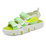 Classic Summer Sandals Men's Women Light Slip-on Platform Non-slip Beach Shoes Casual sandalias hombre MartLion green 2666-2 36-37 CHINA
