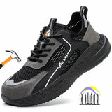  safety shoes electrician insulated work anti smashing steel toe cap safety anti stab anti-slip protective MartLion - Mart Lion
