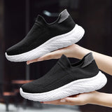 Soft-sole Walking Men's Shoes Lightweight Casual Sneakers Breathable Slip on Loafers Unisex Women MartLion   