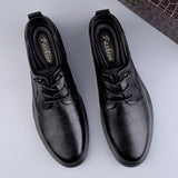 100% Genuine Leather shoes Men's Leisure Dress Elegant Sapato social masculino Lace Up Formal Oxfords Mart Lion   