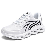Running Shoes Man's Lightweight Breathable Summer Sneakers Non-slip Wear-resistant Sports Mart Lion White 39 
