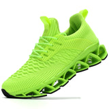 Women's Slip on Walking Running Shoes Blade Tennis Casual Sneakers Comfort Non Slip Work Sport Athletic Trainer… MartLion Fluorescent Green 6 