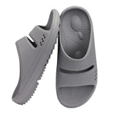 Flat Sandals For Women Orthopedic Sandals Arch Support Slides Soft Cloud Slippers Bathroom Shoes Home Shower MartLion Grey 42 CHINA