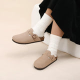 Men's Suede Mules Cork Clogs Platform Sandals Clogs Slippers Outdoor Soft Heeled With Arch Support MartLion   