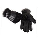 Touch Screen Winter Warm Men's Gloves Leather Casual Gloves Mittens for Men Outdoor Sport Full Finger Glove MartLion   