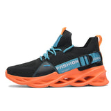 Men's Sneakers Summer Design Trend Shoes Casual Mesh Breathable Light Tenis Masculino Adulto MartLion Black Orange 39 