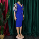 Women's Dress Elegant Dress Summer Office Lady Pencil waist Bodycon Midi Dresses Party MartLion   