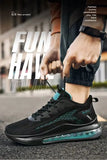  Sports Shoes Men's Black Air Trainers Casual Running Mesh Breathable Ligh Sneakers MartLion - Mart Lion