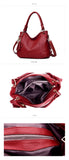 Women Messenger Bags Women Leather Handbag Crossbody Bags Ladies Designer Shoulder Tote Top-handle Vintage Mart Lion   