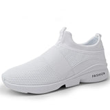 Men's Casual Shoes Sports Running Lightweight Breathable Canvas Shoes MartLion 666white 6.5 