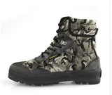 Military Training Climbing Antislip Wearproof Camouflage Canvas Shoes Men's Outdoor Sports Hunting Hiking Camping Breathable MartLion Camouflage 1 6.5 