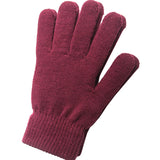 Women Cashmere Knitted Gloves Hand Warmer Winter Thicken Lining Full Fingered Mittens Skiing Short Wrist Gloves Warm MartLion red  