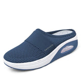 Women Mesh Lightweight Shoes Woman Slippers Wedge Shoes Air Cushion Sandals Thick Casual Sneakers MartLion darkblue 40 