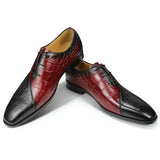 Luxury Cow Leather Shoes Men's Designer Party Dress Classic Formal Genuine Leather Oxford Casual Handmade MartLion   