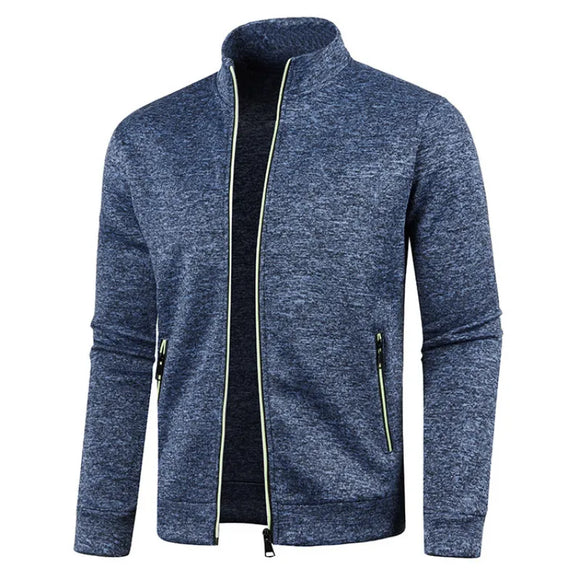 Spring Men's Turn-down Collar Sweatshirt Zipper Stand Collar Pullovers Sweatshirts Zippers Sweater Coats