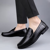 Super Soft Leather Men's Loafers Slip On Casual Footwear Moccasins Dress Shoes Mart Lion   