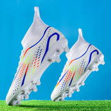 Men's Soccer Cleats Soccer Shoes Football Boots Wear Resistant AG Light Ankle Protect Outdoor Spikes MartLion   