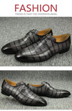High-end Formal Leather Shoes Men's Leather Handmade Youth Carved British Oxford Shoes Derby Casual MartLion   