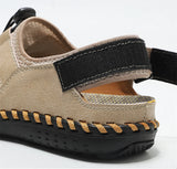 Genuine Leather Sandals Summer Comfort Handmade Casual Shoes Flat Sandals Men's Outdoor Beach Sandals MartLion   