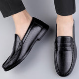 Super Soft Leather Men's Loafers Slip On Casual Footwear Moccasins Dress Shoes Mart Lion   