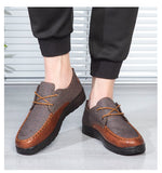 Men's Casual Dress Shoes Classic Lace-up Leather Casual Oxford Flats Footwear Loafers Mart Lion   