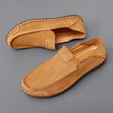 Leather Men Loafers Super Soft Casual Shoes For Men Slip On Male MartLion   