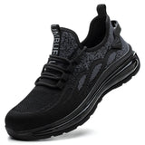 Air Cushion Work Shoes Men's Women Protective Footwear Puncture-Proof Safety Indestructible Shoes MartLion black 40 