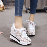 Platform Shoes Summer Outdoor Heels Women's Casual Hollow Out Breathable MartLion   