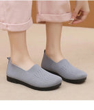 Women's mesh shallow cut flat shoes Breathable casual Mother's shoes casual MartLion   