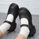 Lolita Shoes Women Mary Jane Shoes Vintage Girls Students JK Uniform High Heel Platform Shoes Cosplay MartLion   