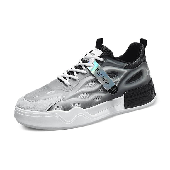 Trendy Board Shoes Casual Men's Outdoor Sneakers Non-slip Walking Breathable MartLion black 39 